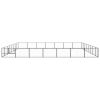 Dog Kennel Black 602.8 ft¬≤ Steel