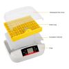 42-Egg Practical Fully Automatic Poultry Incubator with Egg Candler US Standard Yellow & & White & Transparent YF