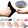 1pair Ladies Velvet Invisible Boat Socks Heel with Non-slip Silicone Spring and Summer Ultra-thin Socks Shallow Mouth Low