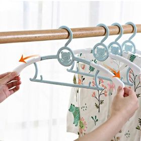 5pcs Baby Clothes Hanger Flexible Racks Plastic Clothing Display Kids Hangers Unmarked Children Coats Hanger Organizer (Color: Pink, size: 5pcs)